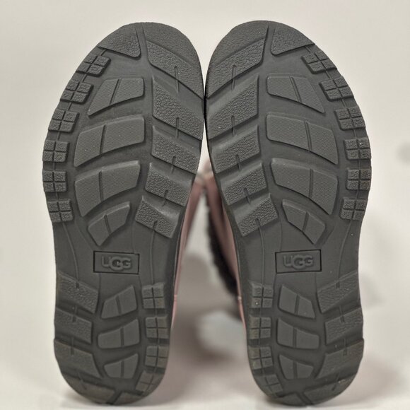 UGG Girls Pink Crystal Butte II Waterproof Leather Winter Boots Size 3 Excellent - Picture 9 of 9